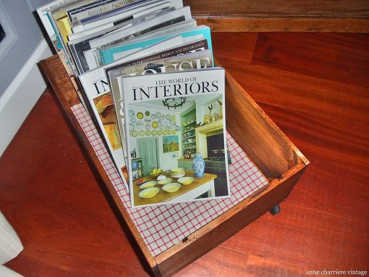 how to reuse wooden wine crates, home decor, repurposing upcycling, woodworking projects, Magazines storage