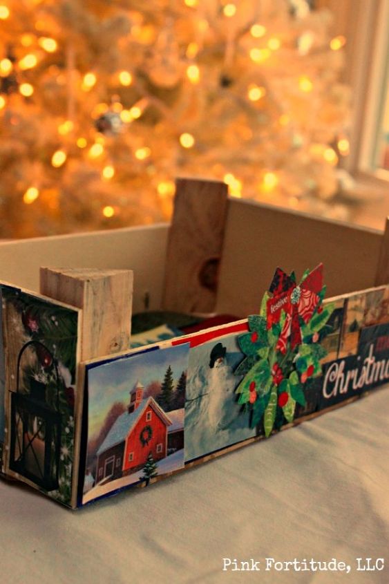 recycle old christmas cards with this mod podge diy, christmas decorations, crafts, decoupage, repurposing upcycling, seasonal holiday decor, woodworking projects