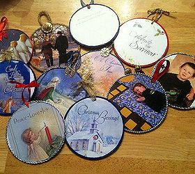how to make cd ornaments, christmas decorations, crafts, repurposing upcycling, seasonal holiday decor