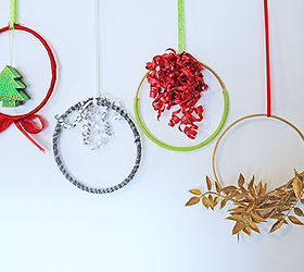 how to make embroidery hoop christmas wreaths, christmas decorations, crafts, seasonal holiday decor, wreaths