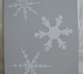 diy winter wall art, christmas decorations, crafts, repurposing upcycling, seasonal holiday decor