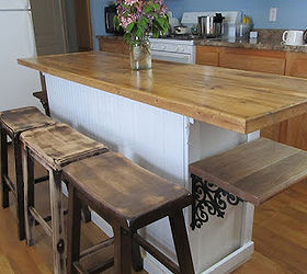 how to turn buffet into cool rustic farmhouse island, kitchen design, kitchen island, painted furniture, repurposing upcycling, woodworking projects