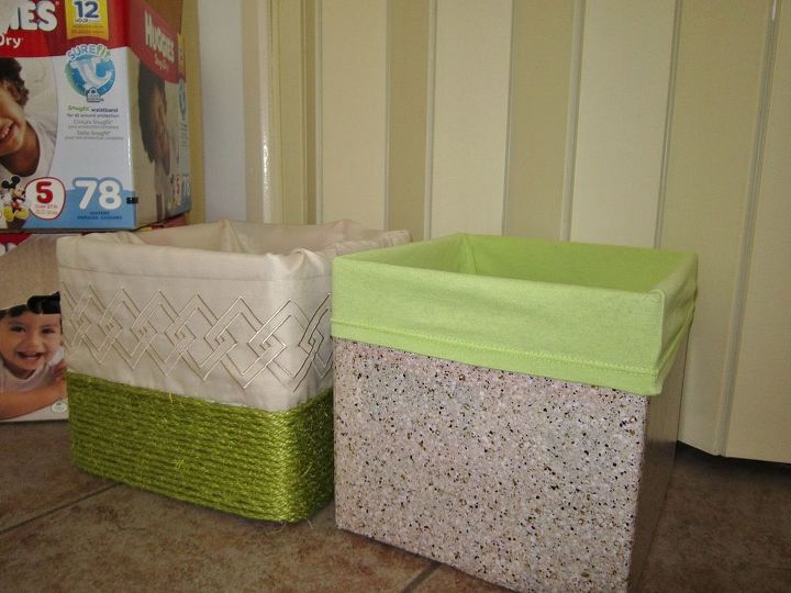 how to make organizer from a diaper box, crafts, organizing, repurposing upcycling, storage ideas