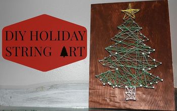 String Art Christmas Tree - Tabletop and Handmade! (#DIYGifts)
