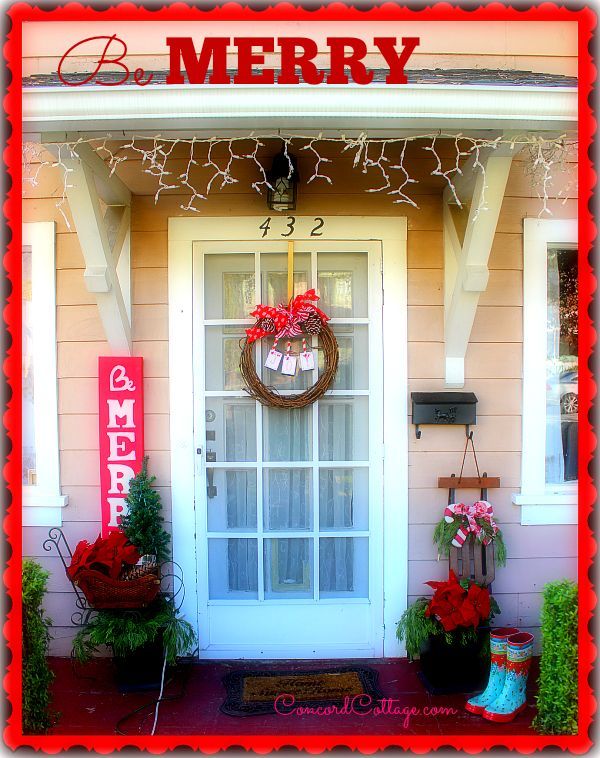 christmas porch decor, christmas decorations, crafts, painted furniture, porches, seasonal holiday decor, wreaths