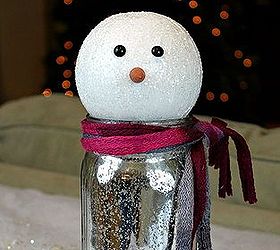 snowman mason jar gift, christmas decorations, crafts, mason jars, repurposing upcycling, seasonal holiday decor