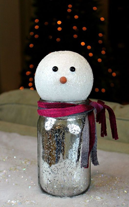 snowman mason jar gift, christmas decorations, crafts, mason jars, repurposing upcycling, seasonal holiday decor