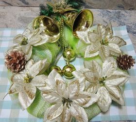 how to make a wreath using bathroom essentials, christmas decorations, crafts, repurposing upcycling, seasonal holiday decor, wreaths