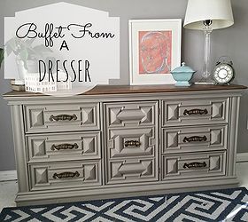 how to turn a dresser into a functional buffet, painted furniture, repurposing upcycling