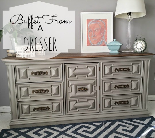 How To Repurpose Dresser A Buffet, How To Turn A Dresser Into Dining Room Buffet