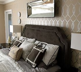 refresh your master bedroom with a stencil, bedroom ideas, home decor, painting, wall decor
