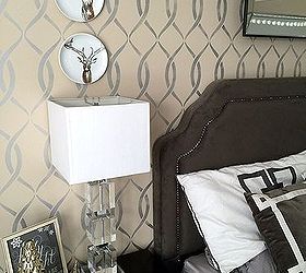 refresh your master bedroom with a stencil, bedroom ideas, home decor, painting, wall decor