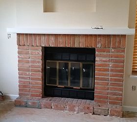 Ideas for White Washed Brick Fireplace Mantle Decor