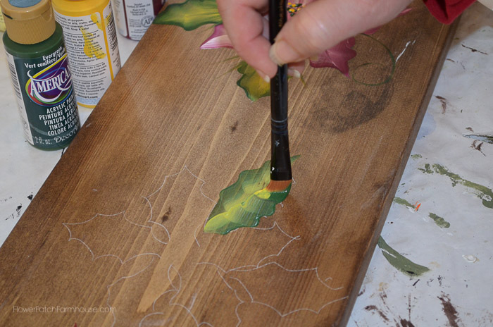 learn how to paint poinsettias, crafts, how to