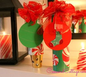gift wrap containers from pringles cans, christmas decorations, crafts, decoupage, repurposing upcycling, seasonal holiday decor