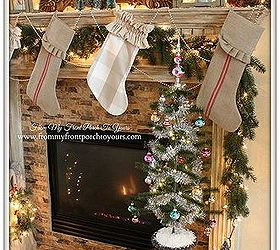 french farmhouse vintage christmas mantel, christmas decorations, crafts, fireplaces mantels, mason jars, repurposing upcycling, seasonal holiday decor