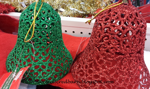dressed up dollar tree bells, christmas decorations, crafts, decoupage, seasonal holiday decor