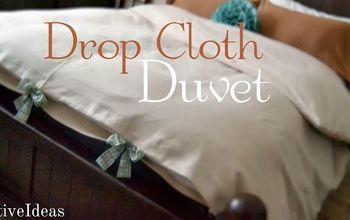 Drop Cloth Duvet / Making Winter Cozy