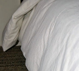 drop cloth duvet making winter cozy, bedroom ideas, reupholster