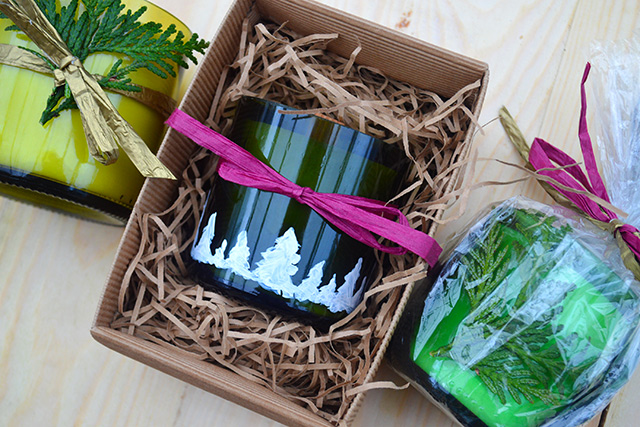 transform wine bottles into handmade candles, christmas decorations, crafts, repurposing upcycling, seasonal holiday decor, Decorate your candles and give them as gifts