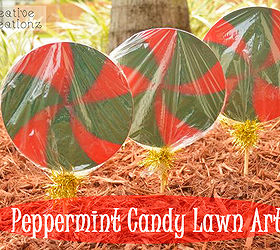 peppermint candy lawn art, christmas decorations, crafts, seasonal holiday decor