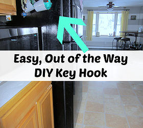 how to make a key hook for your fridge, cleaning tips, organizing