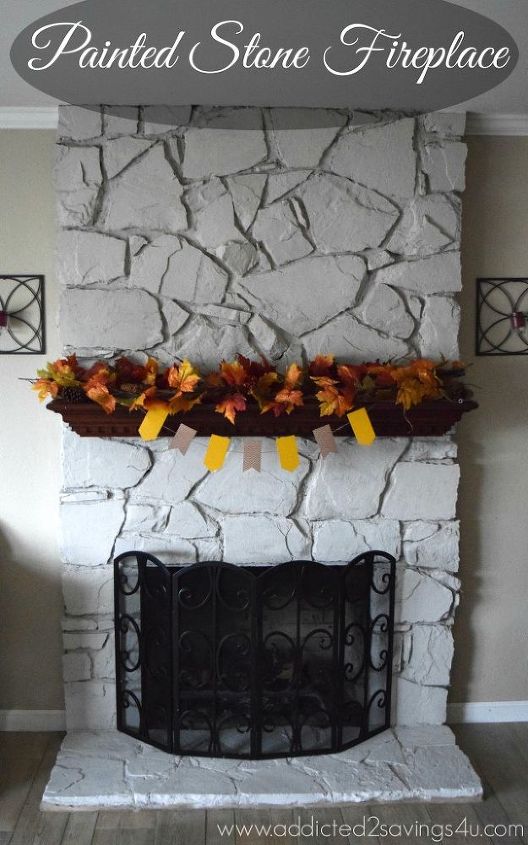 Chimenea de piedra pintada DIY | Hometalk