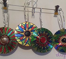 Upcycled CD Ornaments - Easy DIY Project for Last Minute Gifts