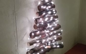 DIY Log or Branch Christmas Tree