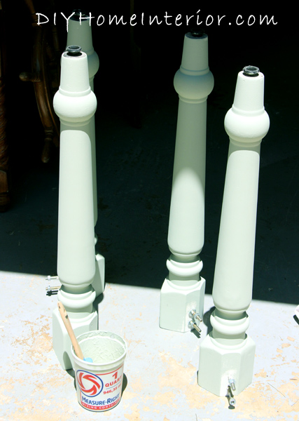 refinacion de una mesa de comedor con pintura y tinte para madera