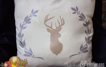 Cute & Easy Stenciled Holiday Pillows