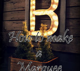 how to make a faux metal marquee letter sign, christmas decorations, crafts, how to, seasonal holiday decor