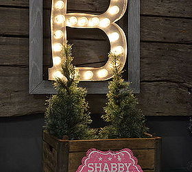 how to make a faux metal marquee letter sign, christmas decorations, crafts, how to, seasonal holiday decor