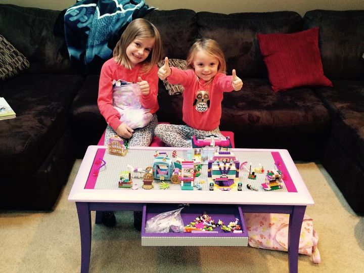 diy lego friends table, bedroom ideas, entertainment rec rooms, painted furniture, repurposing upcycling