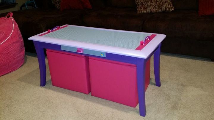 diy lego friends table, bedroom ideas, entertainment rec rooms, painted furniture, repurposing upcycling