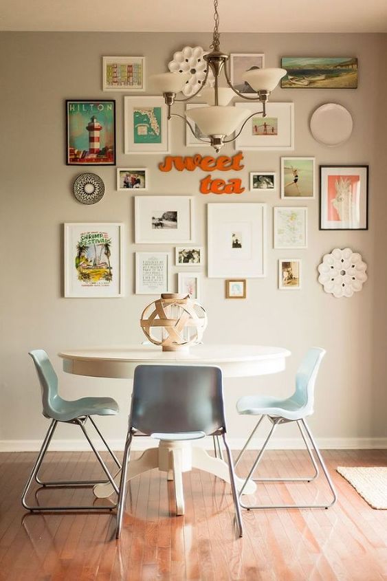 5 elementos esenciales para crear la pared de la galera perfecta en casa, Theeverygirl com v a Pinterest
