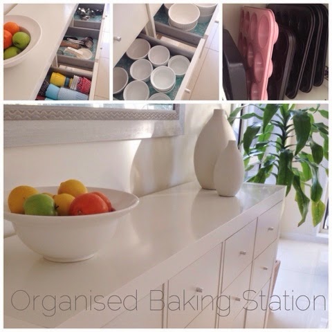 diy organised baking station, kitchen design, organizing, storage ideas