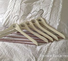 Ikea Wood Hangers Transformed into Shabby Chic French Hangers