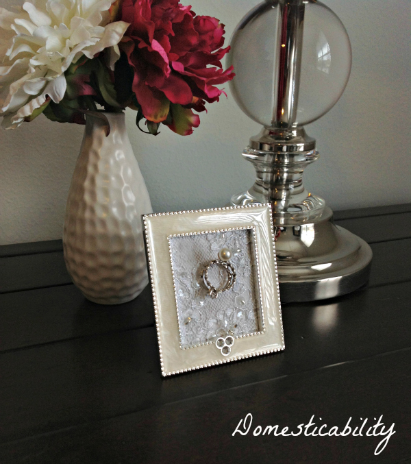 framed wedding ring holder tutorial, crafts, how to, organizing