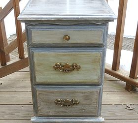 how to use chalkpaint on an old laminated nightstand, chalk paint, painted furniture