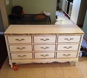 painted upcycled dresser, painted furniture