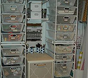 organized craft closet, closet, crafts, organizing, storage ideas