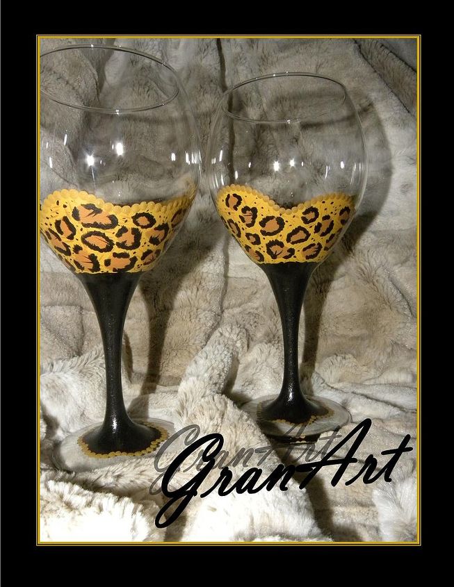 painted wine glass, crafts