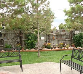 beautiful backyard winter decor, fences, gardening, outdoor living, repurposing upcycling