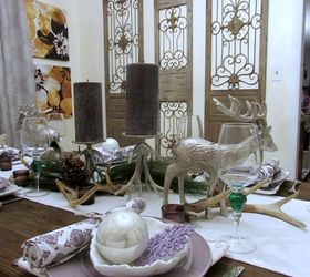 Roaming Deer Antler Christmas Tablescape Hometalk