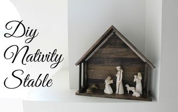 Building With Paint Sticks?? DIY Nativity Stable