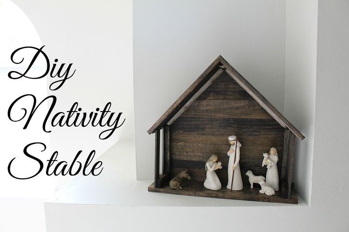 building with paint sticks diy nativity stable, christmas decorations, crafts, repurposing upcycling, seasonal holiday decor, woodworking projects