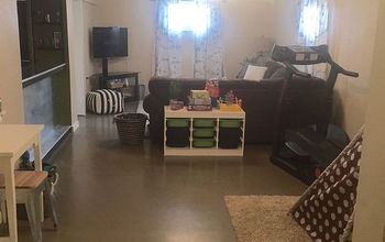 Basement Family Room Redo for Under $1000