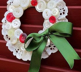garden projects from repurposed items, container gardening, crafts, flowers, gardening, repurposing upcycling, seasonal holiday decor, wreaths, 7 Vintage Button Wreath
