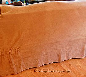 quick velcro slipcover fix, home decor, reupholster